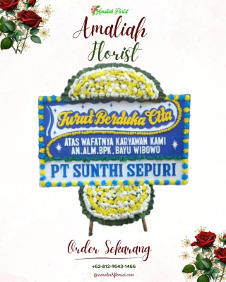 Papan Bunga Duka di Takofi